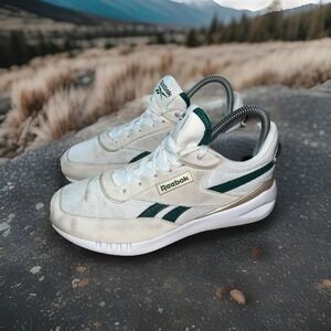 Reebok Forte Racer Women's Shoes White/Grey/Green Size 7.5 Gym Running Shoes Fun